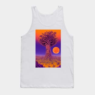 Ancient Baobab Under the Moonlight Tank Top